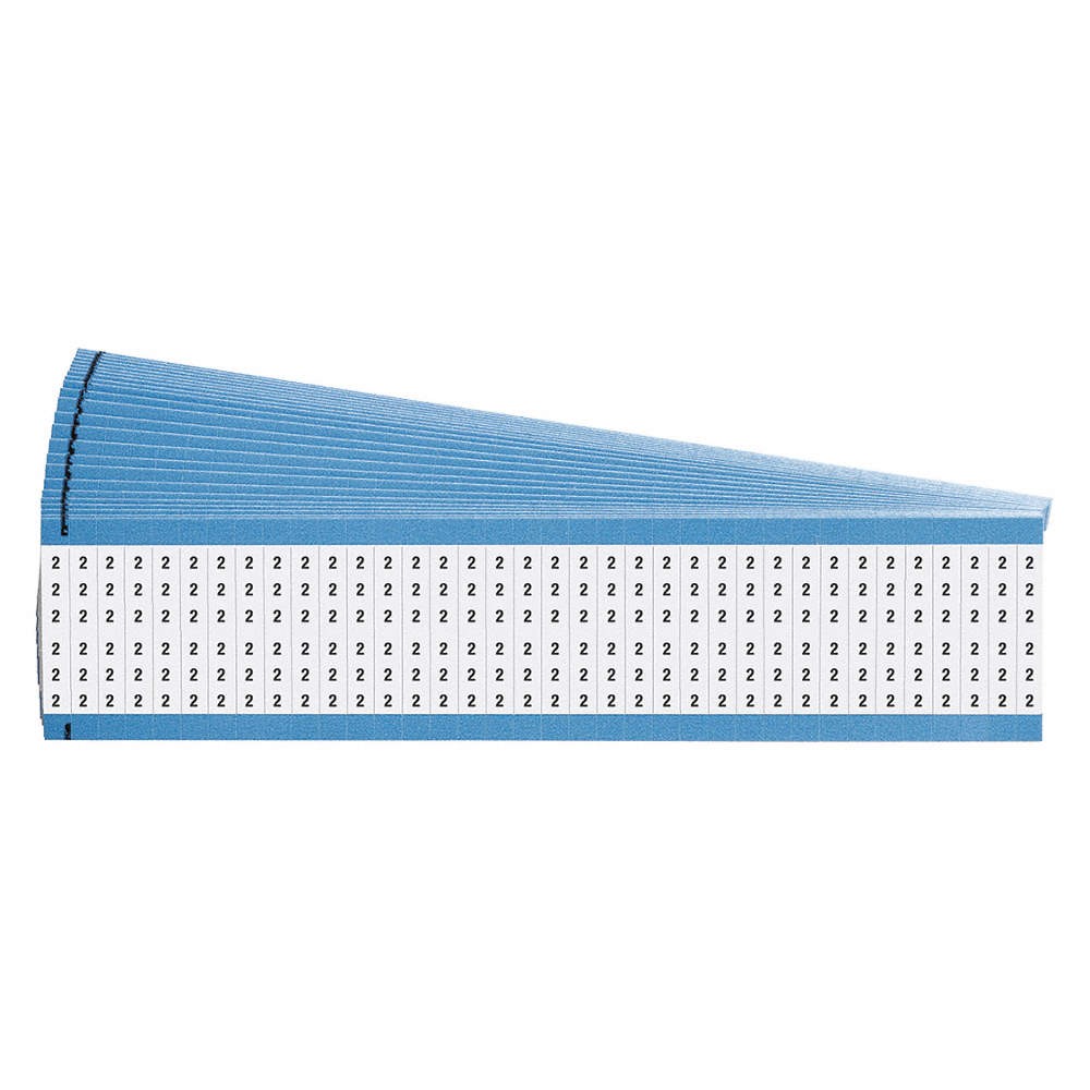 BRADY WM-2-PK Wire Marker,Printd,Repos Self-Adhes,PK25 4KCJ2