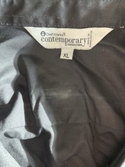 Chef Works Contemporary Collection Size XL Women’s Black Shirt Cotton Blend L/S