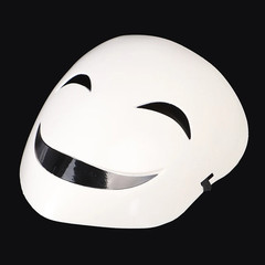 White Unisex Smile Mask Adults Japanese Anime Black Bullet Hiruko Visible Helmet