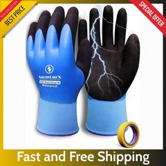 1000V High Voltage Electrical Gloves Insulated Rubber, Waterproof Non-Slip Palm