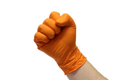 Tiger Grip Nitrile Gloves – 7MIL Hi-VIS Orange – 10 Boxes – 1 Case