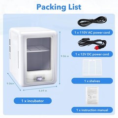 4/10L Lab Incubator Digital Bacteria Incubator Thermostatic Cabinet Incubator US