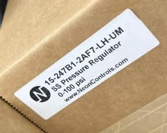 SALE Neon Controls, Stainless Steel Press Regulator 15-247B1-2AF7-LH-UM,0-100psi