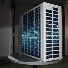 24000 BTU/h Solar 48V Battery Powered Heat Pump Mini split solar air conditioner