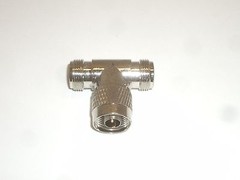 WORKMAN 40-3018 N TYPE TEE 1 MALE TO 2 FEMALE RF ADAPTER CONNECTOR