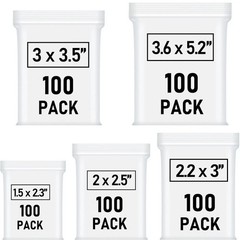 Small Plastic Bags Mini Zip Lock Bags for Jewelry Pill Candy Assorted 500 Pcs