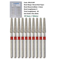 Dental Diamond Burs FG Round End Taper Bur Super Coarse Fine 856 850 High Speed