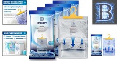 Essential 4 Pack Small Dehumidifiers – Moisture Absorbers for Any Room