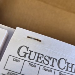 Monogram G3632-MGRM Guest Check Books – 50 Books/2500 Pages Total Restaurant