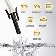 Automatic Fuel Transfer Pump with Auto-Stop, 3X More Powerful D Battery Power…