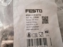 10pcs. (1 Pack) FESTO NPQH-L-G18-Q6-P10 578281 Push-in Fitting