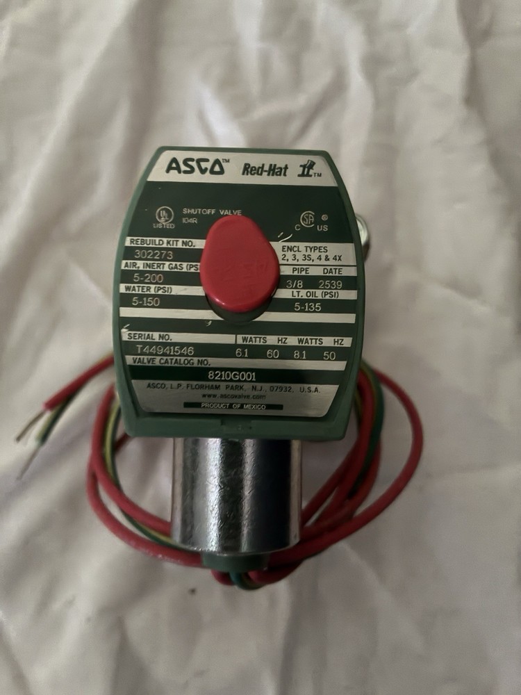 asco red hat solenoid valve 8210G001