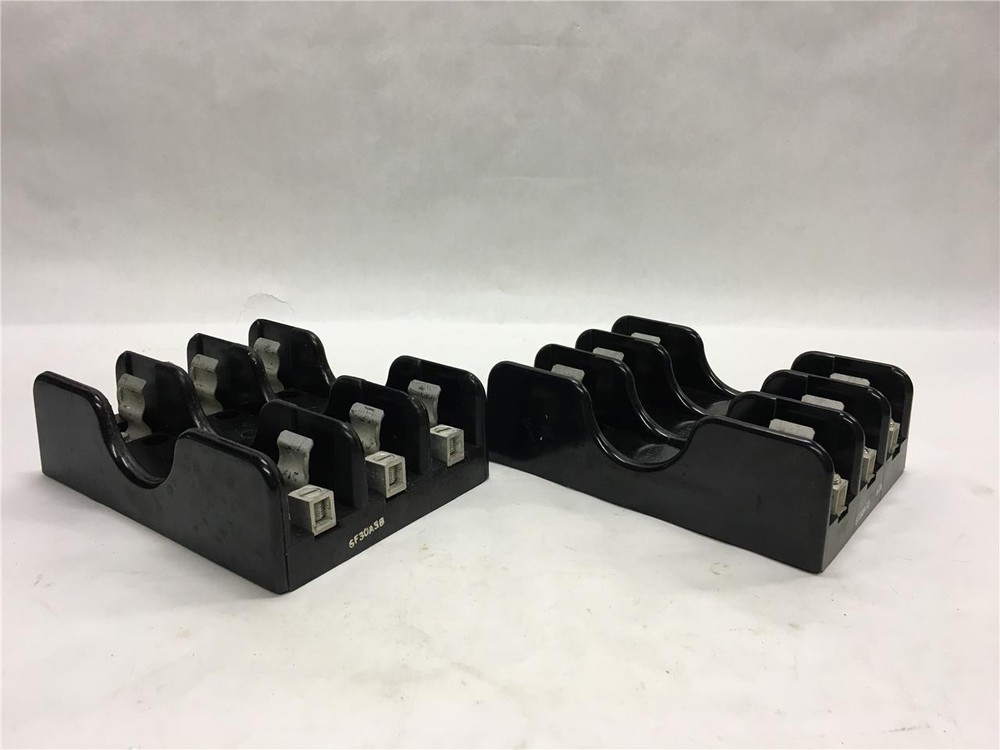 (Lot of 2) Marathon 6F30A3B 3-Pole Fuse Holder 30A 600V 6F30/60A Series