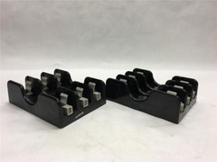 (Lot of 2) Marathon 6F30A3B 3-Pole Fuse Holder 30A 600V 6F30/60A Series