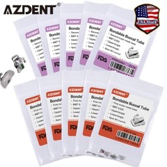 Tubos bucales adhesivos para ortodoncia dental Roth/MBT 0.022 2do molar no-conv