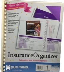 Vintage Duo-Tang Home Helpers Organizer Lot Insurance Tax Medical Filing Binders
