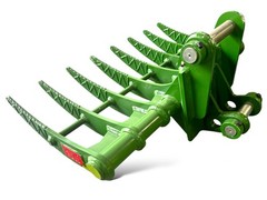 JMA 48in. Brush Rake for 6.5 – 9 Tons Backhoe Loader. 55mm | 50mm Pins