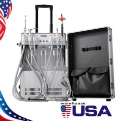 Portable Dental Delivery Unit with Air Compressor Suction Strong Weak Suction