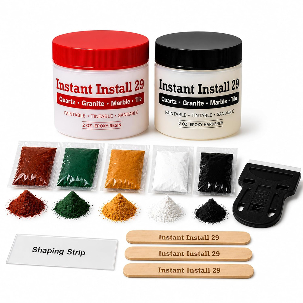 II29 Complete 4 Oz. Stone Kit – Chips, Cracks, Rebuilds. Ez-Tint 5-Pack