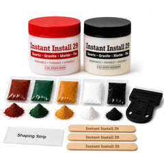 II29 Complete 4 Oz. Stone Kit – Chips, Cracks, Rebuilds. Ez-Tint 5-Pack