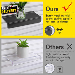 Slatwall Shelves Slatwall Panel Accessories Floating Slat Wall Shelf Shelves