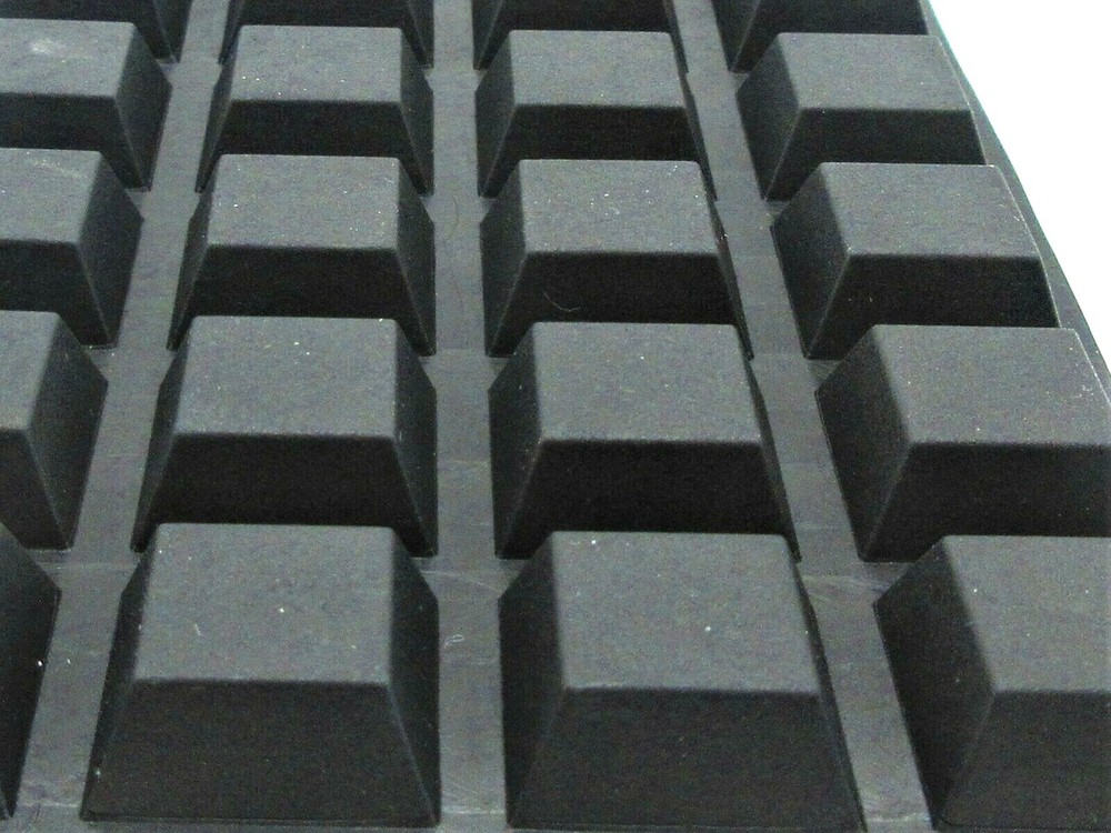 Square Rubber Feet for Electronics 3/4″ X 5/16″ H 3M Adhesive Back 12 pack