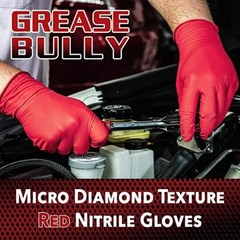 Grease Bully MDT Red Nitrile Gloves – 7MIL – 10 Boxes Per Case