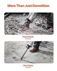VEVOR Demolition Jack Hammer Concrete Breaker 2200W Electric Hammer