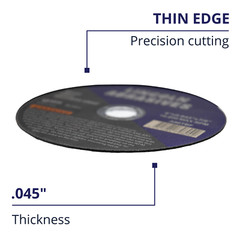 100 Pack 6″ x .045″ x 7/8″ Cut-off Wheel Cutting Discs Stainless Steel & Metal