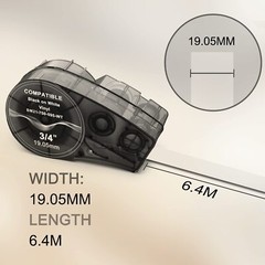For Brady BMP21-PLUS M21-750-595-WT M21-750-499 M21-750-427 Label Cartridge 3/4″