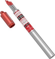 TIG Welding Tungsten Electrode Red Tip 1/8″ x 7″ Red, WT20/EWTh-2 10-pk
