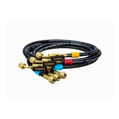 Fieldpiece HR3B Ball Valve Refrigerant Hose Set 3-Pack 1/4″ x 1/4″ 5ft Color Tag