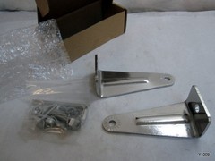 Light Bar Side Mounting Brackets Kit Heavy Duty Stainless Steel Side Silver