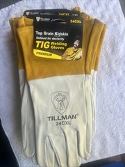 New Tillman Top Grain Kidskin Tig Welding Gloves, 24CXL Lot Of 6