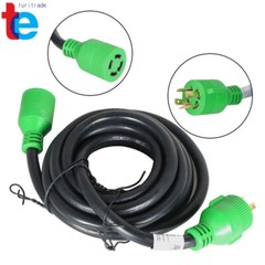 Generator Extension Cord 15 Ft 4 Prong Power Cable 10 4 30 Amp Adapter Plug