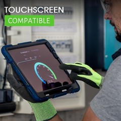 3 Pairs A7 Cut Resistant Work Gloves,Nitrile Coated Touchscreen Cutting Glove