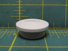 (Qty: 5) M25x1.5 Threaded Hole Closing Plug Polyamide Nylon Beige 1-1/4″ Cap Dia