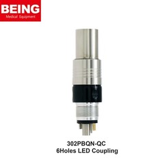 BEING Dental Coupling Adapter 4/6 Hole for NSK/KAVO LED Fiber Optic High Speed