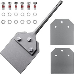 Toovem SDS Plus Floor Scraper with Spare Blades 4″x10” Tile Removal Chisel Tool