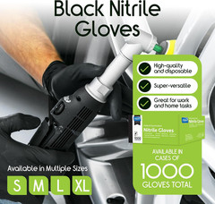 Black Nitrile Disposable Gloves | 4.5 Nitrile Disposable Safety Medical Cooking