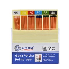 60/120 pcs Dental Gutta Percha Points Full Taper 0.02/0.04/0.06 Size 15-40 45-80