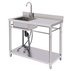 Compartment Commercial Sink Kitchen Stainless Steel Utility Sink Prep Table