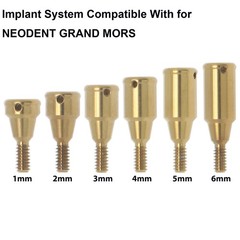 Dental Locator Abutment Overdenture Male Caps Fits NEODENT GRAND MORSE GM 1-6mm