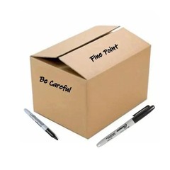 12pcs Black Permanent Marker Pens Fine Tip Waterproof Quick Dry Ink**