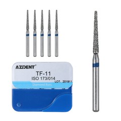 100piezas 20tipos Fresas de diamante medianas dentales FG 1.6 mm Bur BR/TR/TF/EX