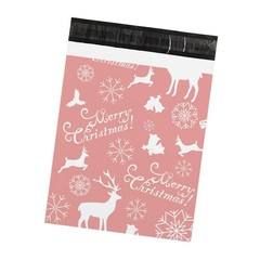 100 Pcs Christmas Poly Mailers 10×13 Inches, Reusable Mailing Envelopes for B…