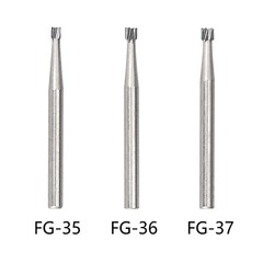 20 Pcs Dental High Speed Handpiece Carbide Burs Inverted Cone FG35/36/37 USA