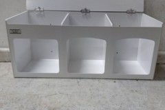 Bowman Dispensers FM001-0213 26-1/2 In Width 3 Compartment Face Mask Dispenser