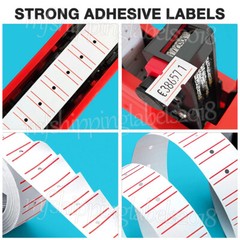 600PCS/Roll White Price Paper Tag Sticker Gun Labels Refill Ink Roll For MX 5500