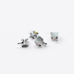 EASYINSMILE Dental Orthodontic Brackets Mini Metal Braces Roth/MBT 022 hook 345